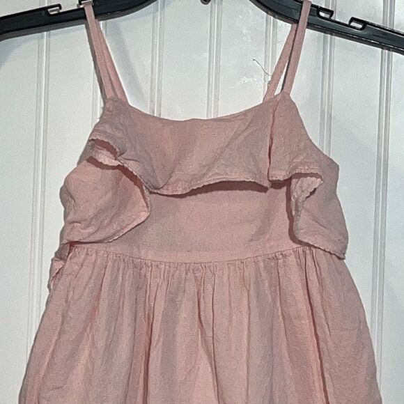 Max St Jdio Flowey Blush Pink Ruffled Dress Size 4T - Picture 2 of 9